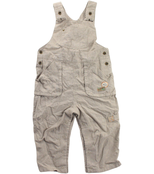 A Beige Long Overalls from Mamas & Papas in size 12-18M for boy. (Front View)