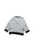 A Blue Crewneck Sweatshirts from Petit Bateau in size 18-24M for boy. (Back View)