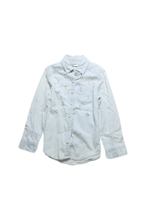 A Green Long Sleeve Shirts from Abercrombie & Fitch in size 3T for girl. (Front View)