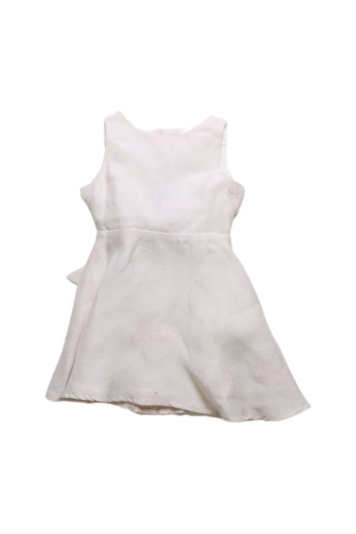 A White Sleeveless Dresses from Seed in size 2T for girl. (Front View)