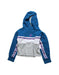 A Blue Hooded Sweatshirts from Air Jordan in size 4T for boy. (Front View)
