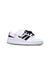 A White Sneakers from Adidas in size 5T for girl. (Front View)