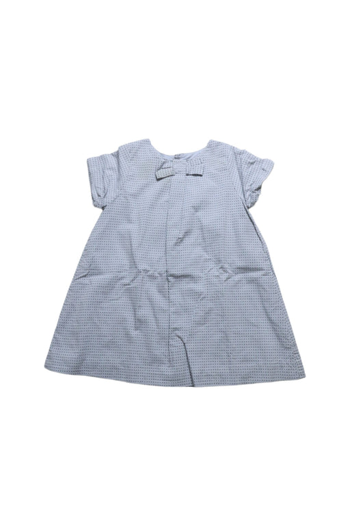 A Blue Short Sleeve Dresses from Jacadi in size 3T for girl. (Front View)