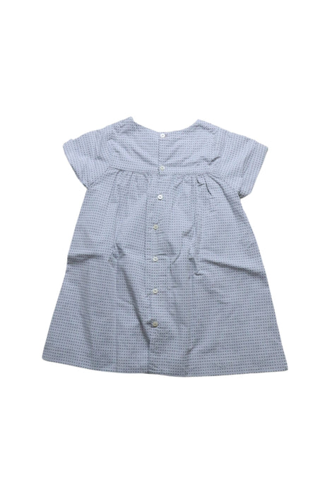 A Blue Short Sleeve Dresses from Jacadi in size 3T for girl. (Back View)