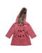 A Red Coats from Purebaby in size 12-18M for girl. (Front View)