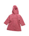 A Red Coats from Purebaby in size 12-18M for girl. (Back View)