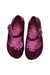 A Pink Flats from Mini Melissa in size 3T for girl. (Back View)
