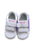 A White Sneakers from ASICS in size 18-24M for girl. (Back View)