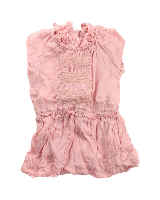A Pink Short Sleeve Dresses from Chateau de Sable in size 12-18M for girl. (Front View)
