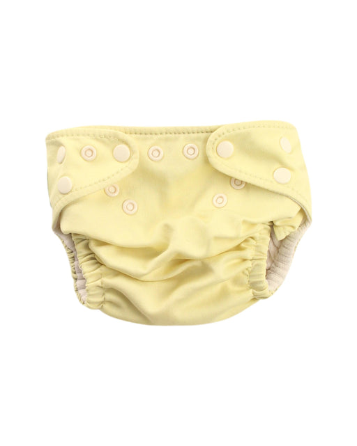A Yellow Swim Diapers from Charlie Banana in size O/S for girl. (Front View)
