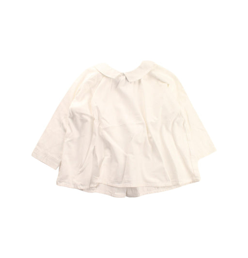 A White Long Sleeve Tops from Frangin Frangine in size 4T for girl. (Front View)