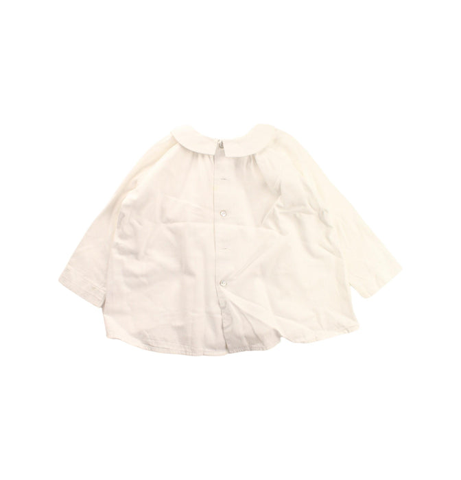 A White Long Sleeve Tops from Frangin Frangine in size 4T for girl. (Back View)