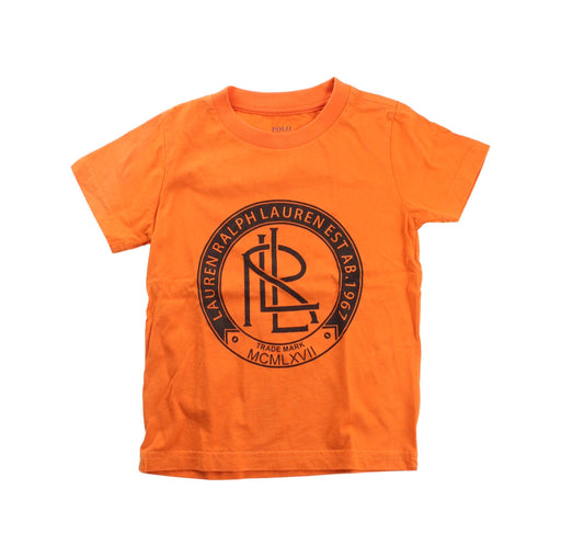A Orange Short Sleeve T Shirts from Polo Ralph Lauren in size 4T for boy. (Front View)
