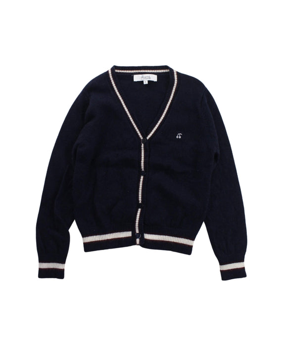 A Blue Cardigans from Bonpoint in size 4T for boy. (Front View)