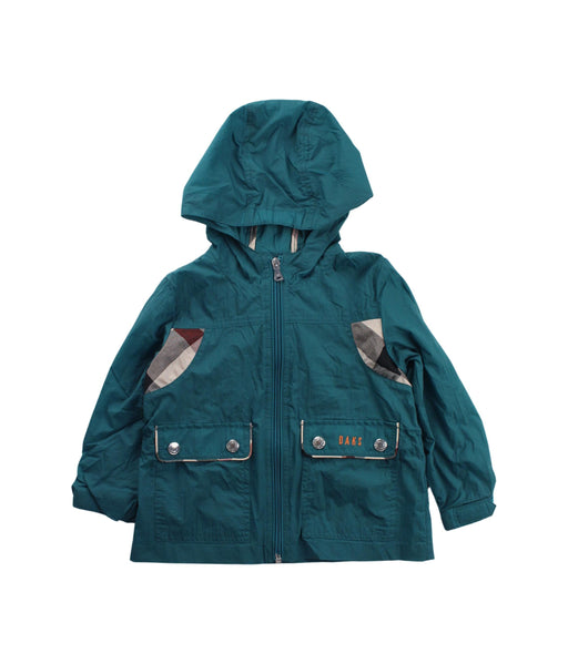 A Green Lightweight Jackets from Daks in size 5T for boy. (Front View)