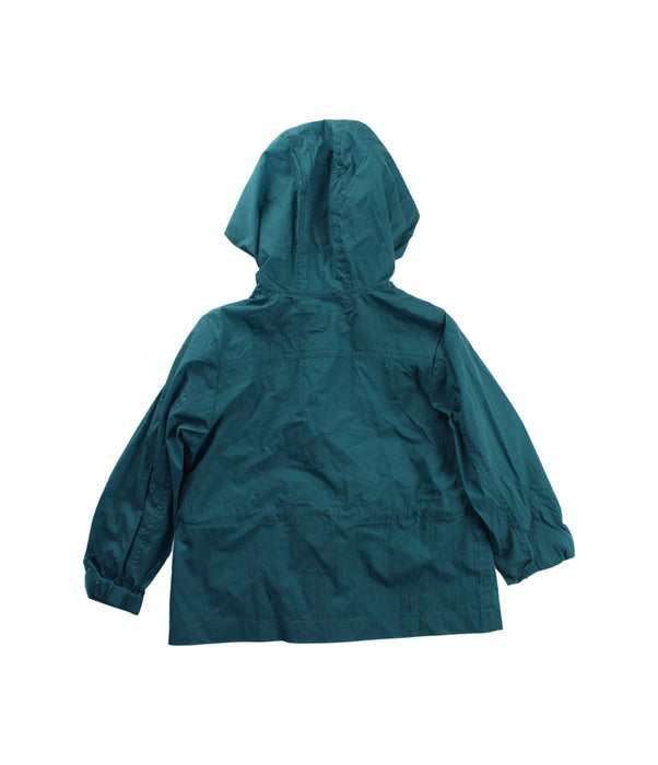 A Green Lightweight Jackets from Daks in size 5T for boy. (Back View)