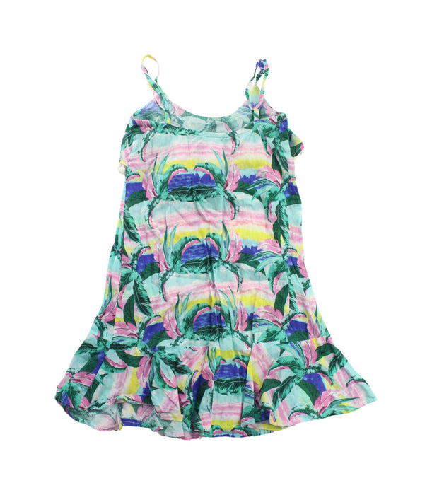 A Green Sleeveless Dresses from Platypus in size 4T for girl. (Back View)