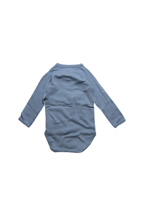 A Blue Long Sleeve Bodysuits from Petit Bateau in size 6-12M for boy. (Back View)