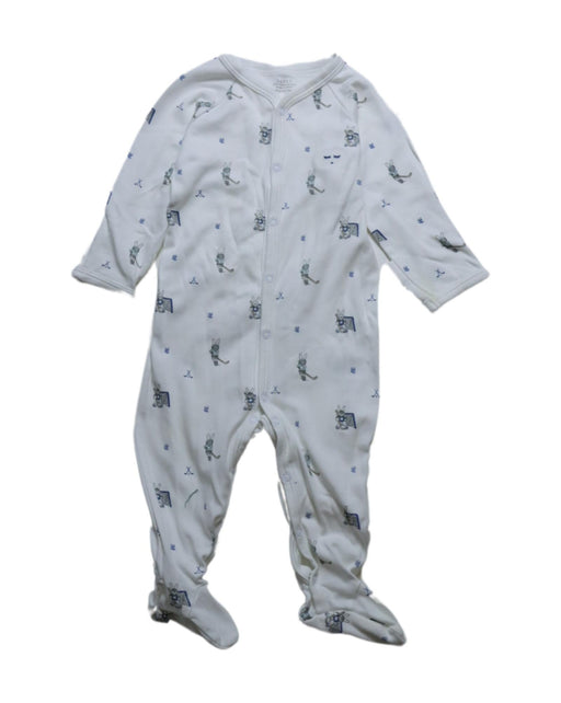 A White Onesies from Livly in size 3-6M for neutral. (Front View)