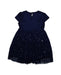 A Blue Short Sleeve Dresses from Monsoon in size 5T for girl. (Back View)