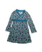 A Green Long Sleeve Dresses from Tea in size 5T for girl. (Front View)