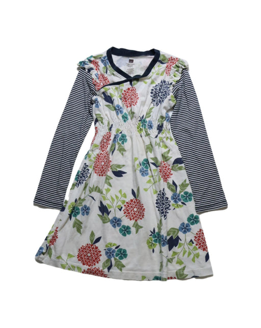 A Multicolour Long Sleeve Dresses from Tea in size 5T for girl. (Front View)