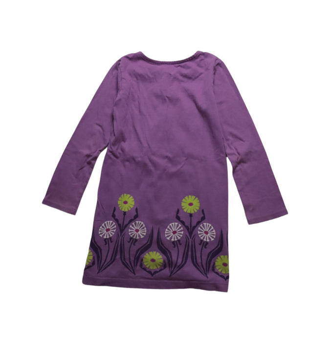 A Purple Long Sleeve Dresses from Tea in size 5T for girl. (Back View)