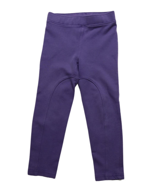 A Purple Leggings from Tea in size 5T for girl. (Front View)
