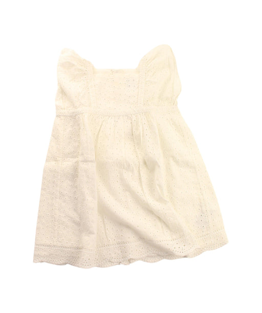 A White Sleeveless Dresses from Bonpoint in size 2T for girl. (Front View)