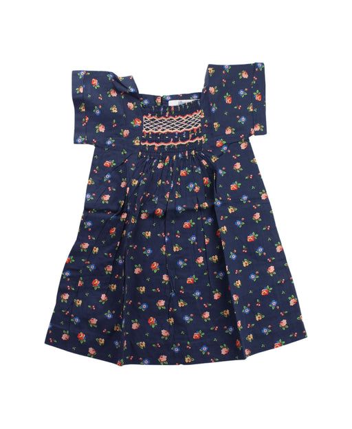 A Blue Short Sleeve Dresses from Bonpoint in size 2T for girl. (Front View)