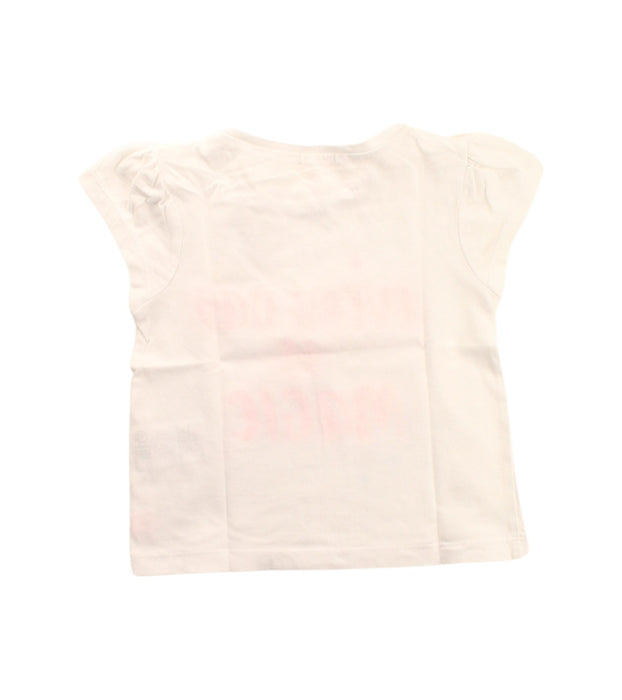 A White Short Sleeve Tops from Billieblush in size 3T for girl. (Back View)