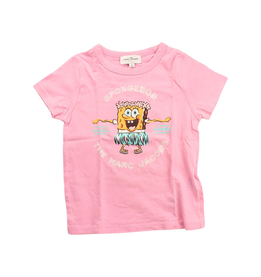 A Pink Short Sleeve T Shirts from Little Marc Jacobs in size 2T for girl. (Front View)