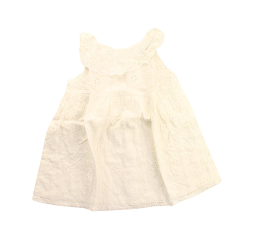 A White Sleeveless Dresses from MarMar in size 2T for girl. (Front View)
