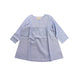 A Blue Long Sleeve Dresses from La Petite Collection in size 2T for girl. (Front View)