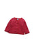 A Red Puffer/Quilted Jackets from Petit Bateau in size 12-18M for girl. (Front View)