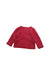A Red Puffer/Quilted Jackets from Petit Bateau in size 12-18M for girl. (Back View)