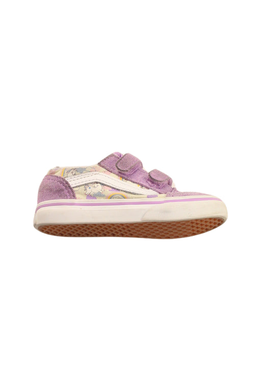 A Purple Sneakers from Vans in size 18-24M for girl. (Front View)