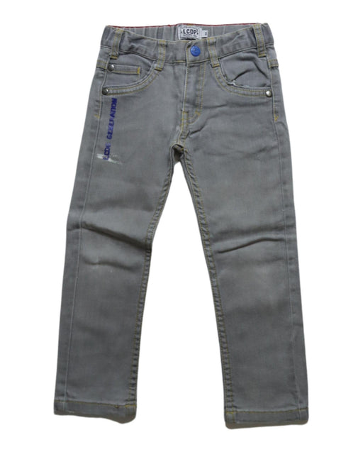 A Grey Casual Pants from La Compagnie des Petits in size 3T for boy. (Front View)