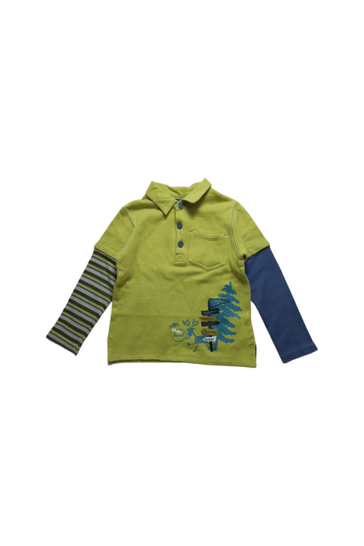 A Multicolour Long Sleeve Polos from La Compagnie des Petits in size 3T for boy. (Front View)