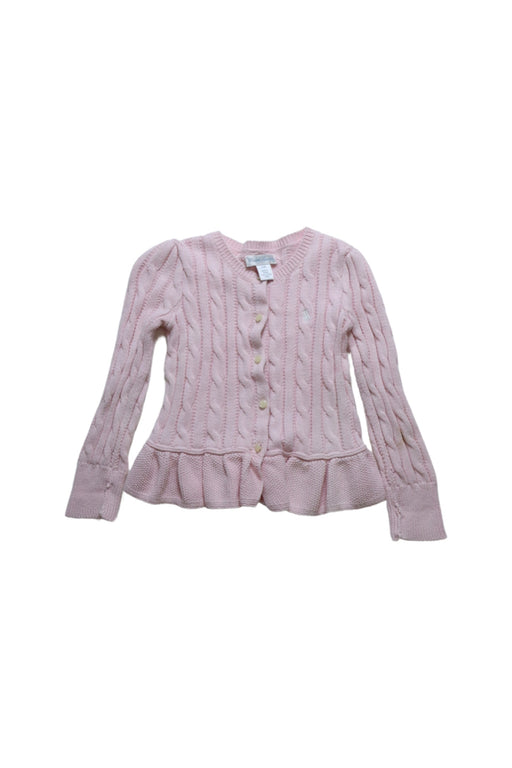 A Pink Knit Sweaters from Ralph Lauren in size 18-24M for girl. (Front View)