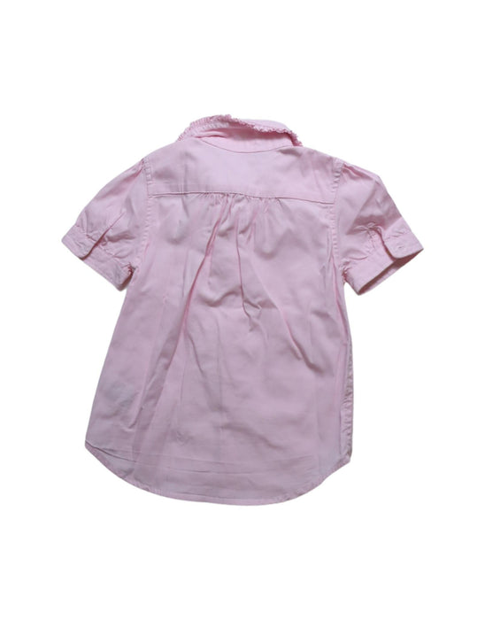 A Pink Short Sleeve Shirts from Polo Ralph Lauren in size 4T for girl. (Back View)