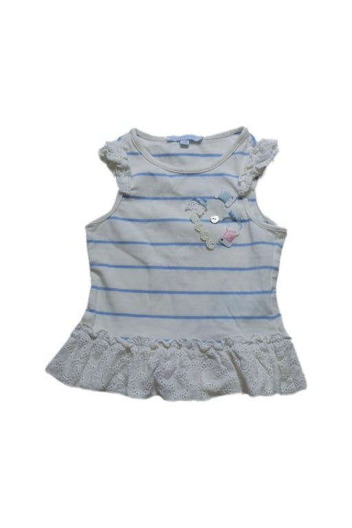 A Blue Sleeveless Tops from Nicholas & Bears in size 6-12M for girl. (Front View)