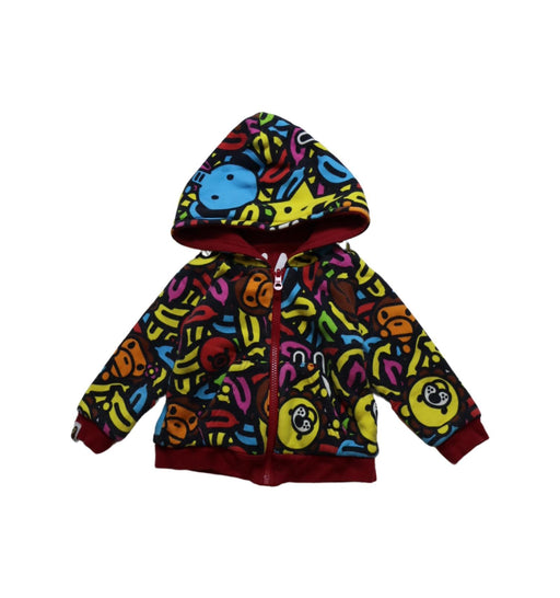 A Multicolour Zippered Sweatshirts from BAPE KIDS in size 12-18M for neutral. (Front View)