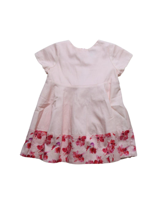 A Pink Short Sleeve Dresses from Lanvin Petite in size 6-12M for girl. (Front View)