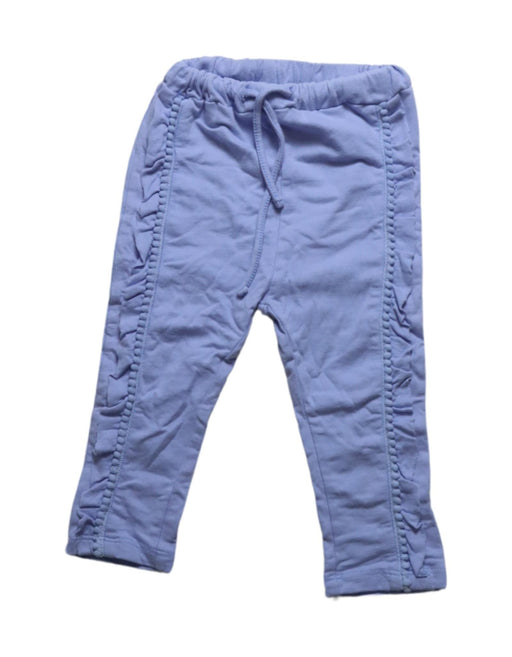 A Blue Sweatpants from Seed in size 12-18M for girl. (Front View)