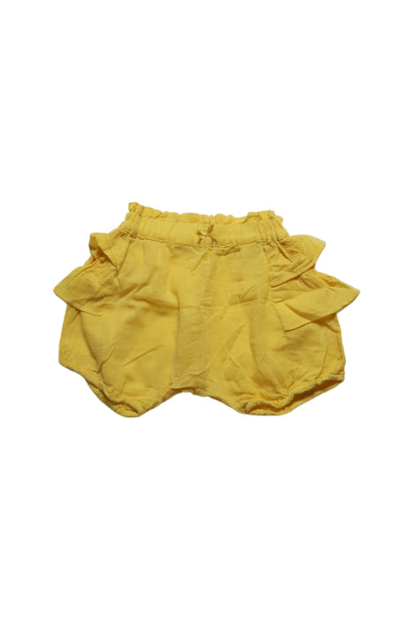 A Yellow Shorts Sets from Organic Mom in size 6-12M for girl. (Back View)