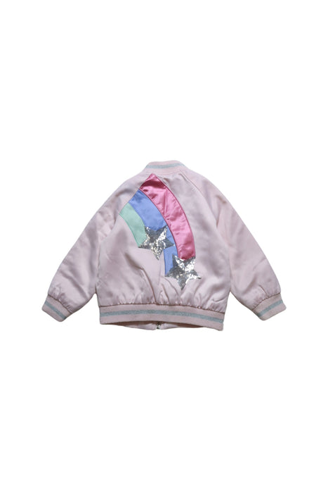 A Multicolour Lightweight Jackets from Seed in size 3T for girl. (Back View)