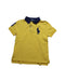 A Yellow Short Sleeve Polos from Polo Ralph Lauren in size 4T for boy. (Front View)