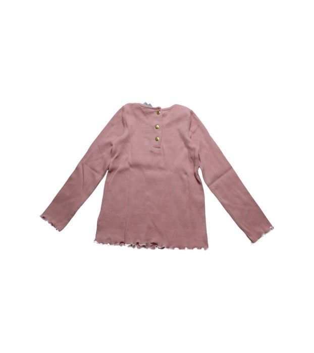 A Pink Long Sleeve T Shirts from Tahari in size 4T for girl. (Back View)