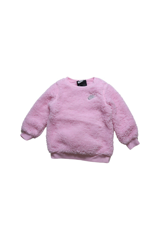 A Pink Crewneck Sweatshirts from Nike in size 12-18M for girl. (Front View)